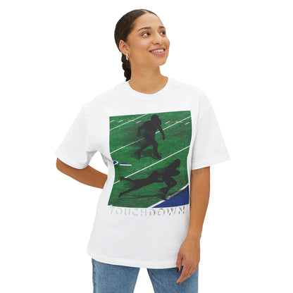 Touchdown Football Tee – Oversized Box Graphic T-Shirt