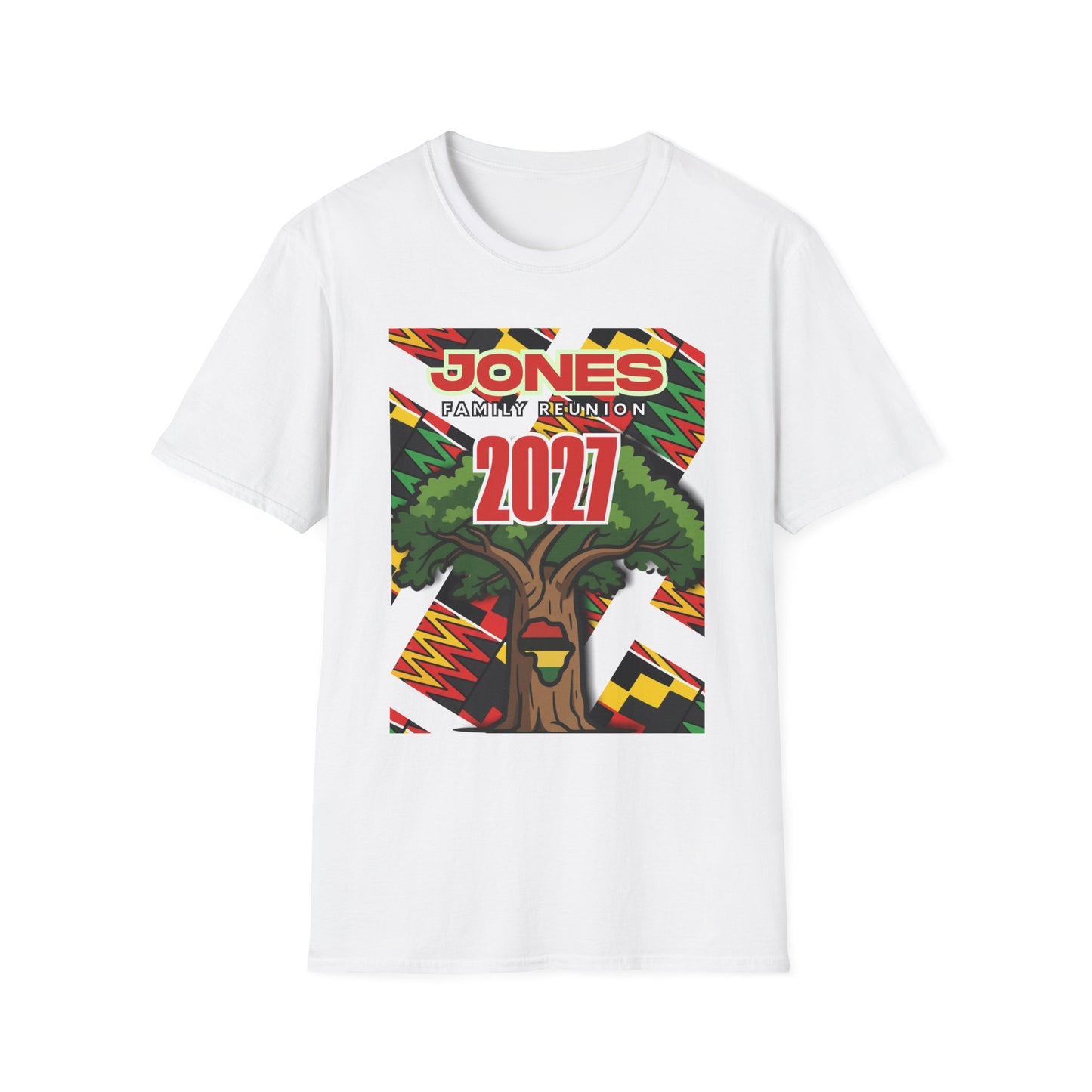 Jones Pan African FR Tee — Unisex Softstyle T-Shirt $16.47-$20.80