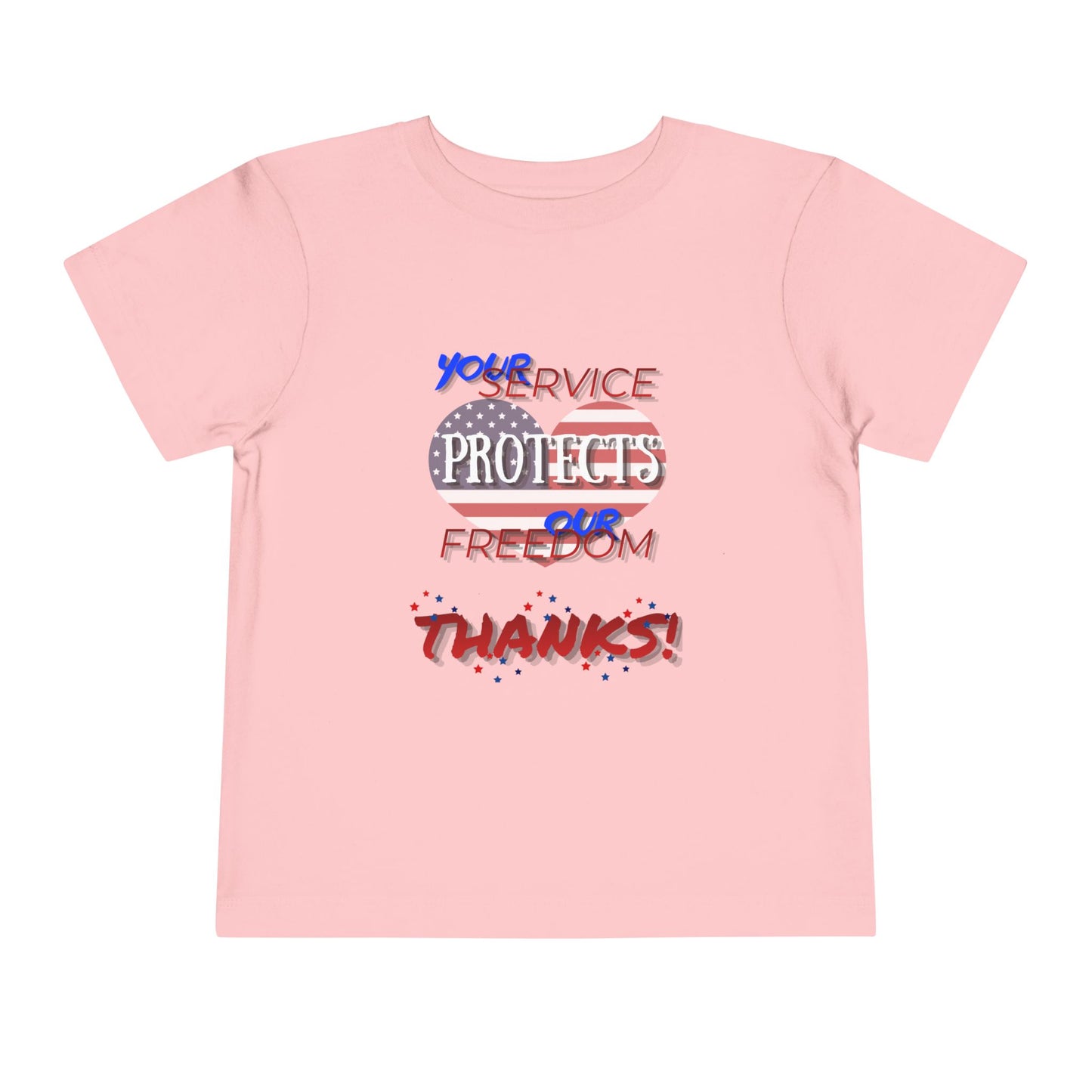 Thanks 4 Service Memorial Day — Toddler Graphic T-Shirt