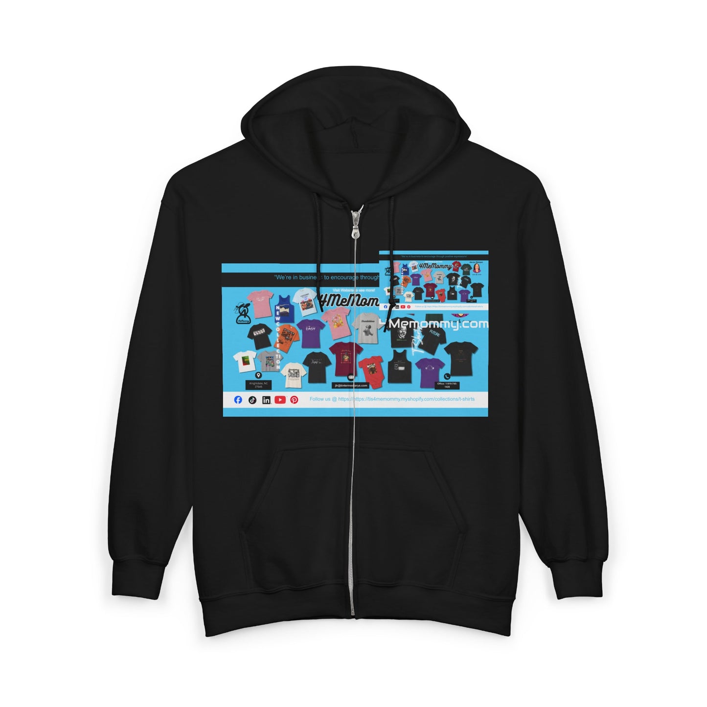 Copy of Personalize It! Gray Business Full - Zip Hoodie