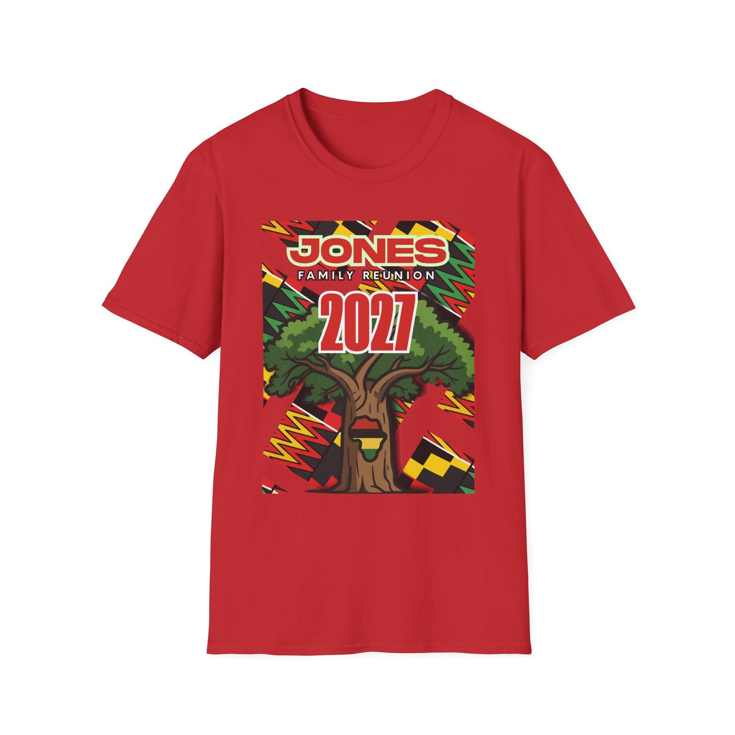 Jones Pan African FR Tee — Unisex Softstyle T-Shirt $16.47-$20.80