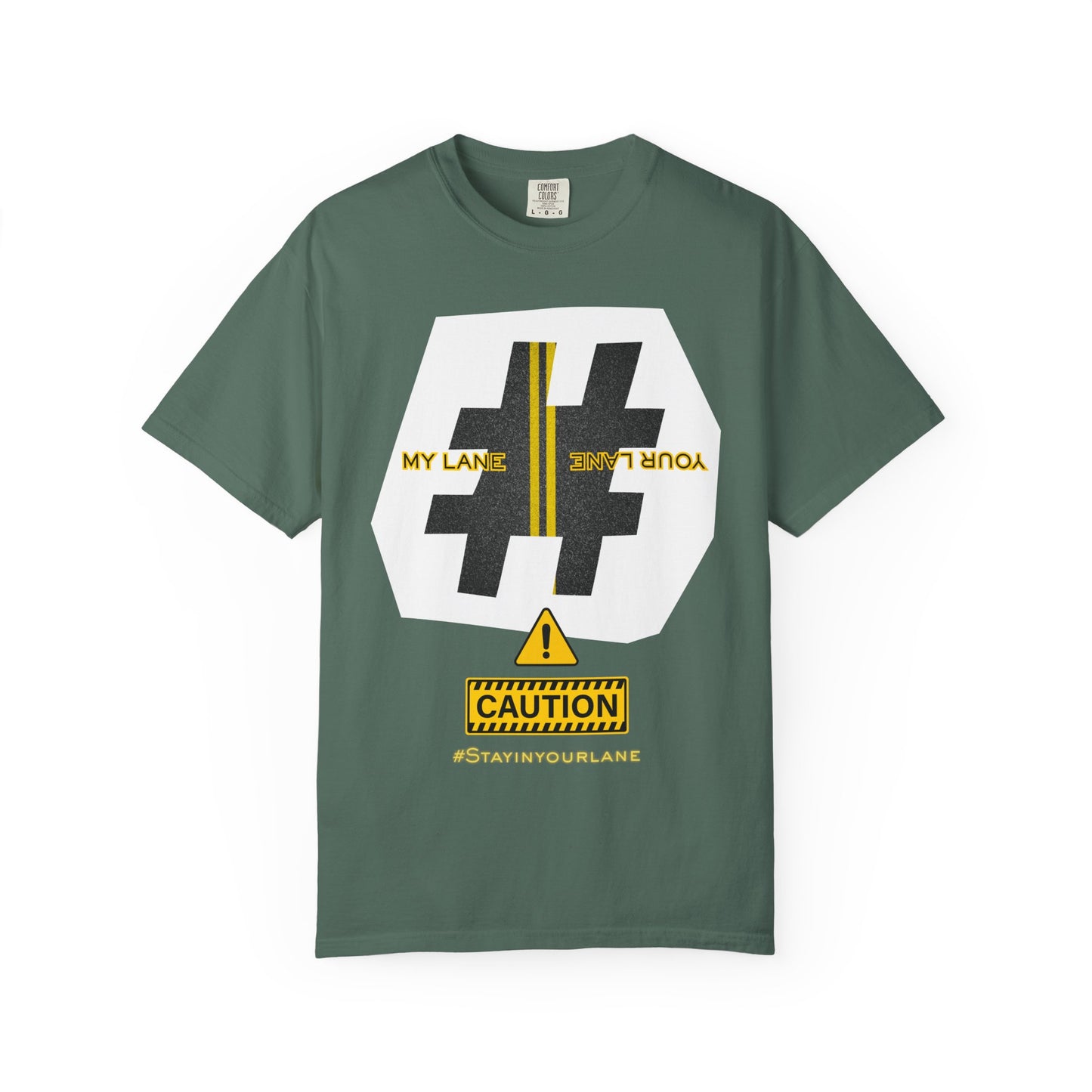 Black White Yellow Lanes Tee - Unisex T-shirt