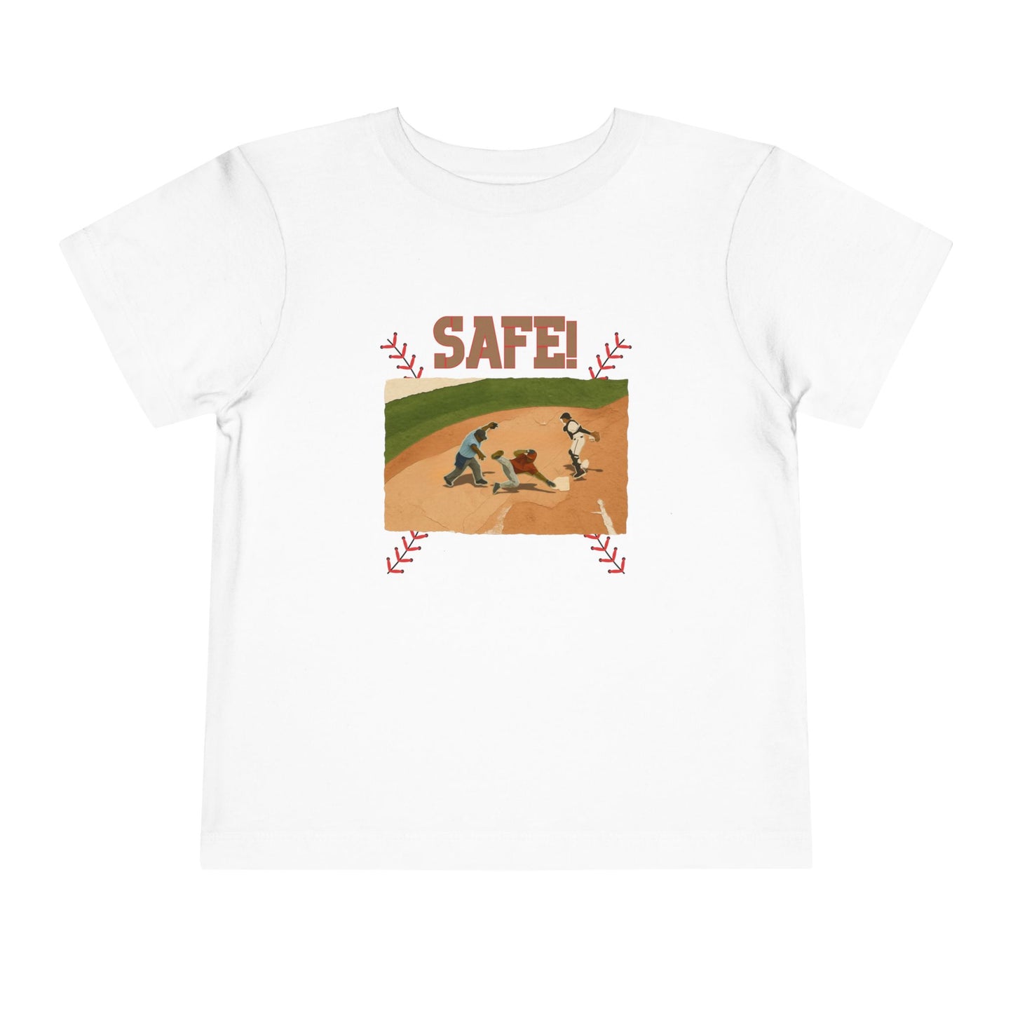 Safe Baseball Tee - Toddler Graphic T-Shirt