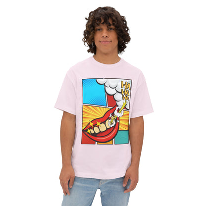 Comic 3Ha Tee – Oversized Box Graphic T-Shirt