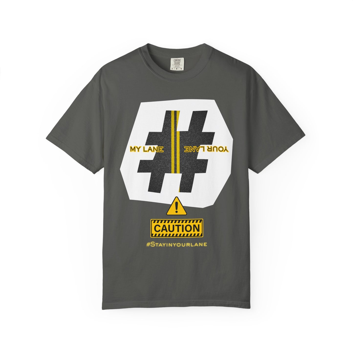 Black White Yellow Lanes Tee - Unisex T-shirt