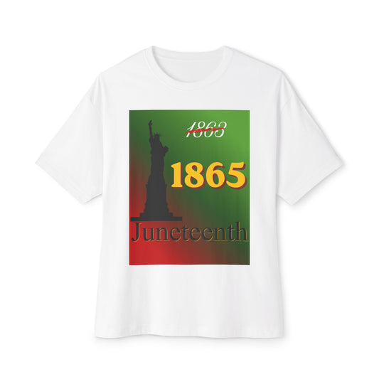 1863 1865 Liberty Juneteenth Tee – Oversized Box Graphic T-Shirt
