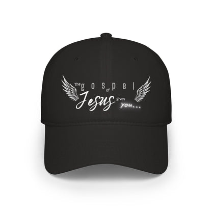 Unisex Gospel of Jesus Low-Profile Baseball Cap - Printed