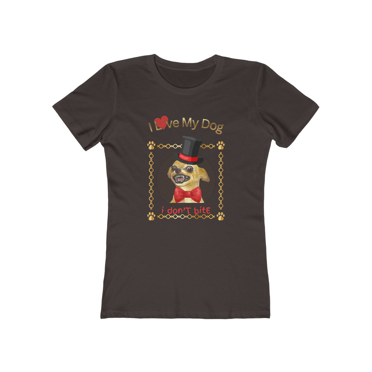 Personalize It! I Love My Dog Tee - Women’s Boyfriend Fit Celebration T-Shirt