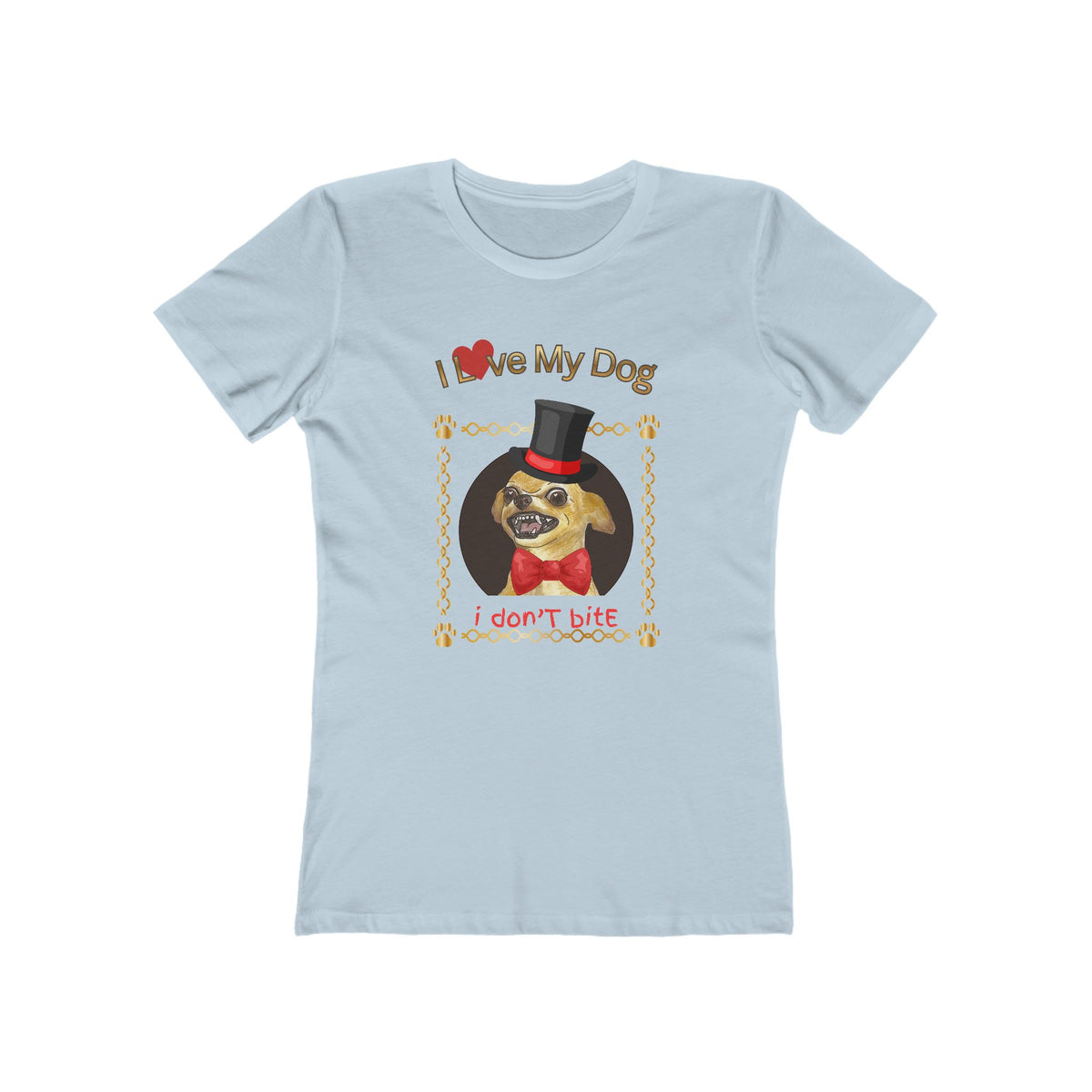 Personalize It! I Love My Dog Tee - Women’s Boyfriend Fit Celebration T-Shirt