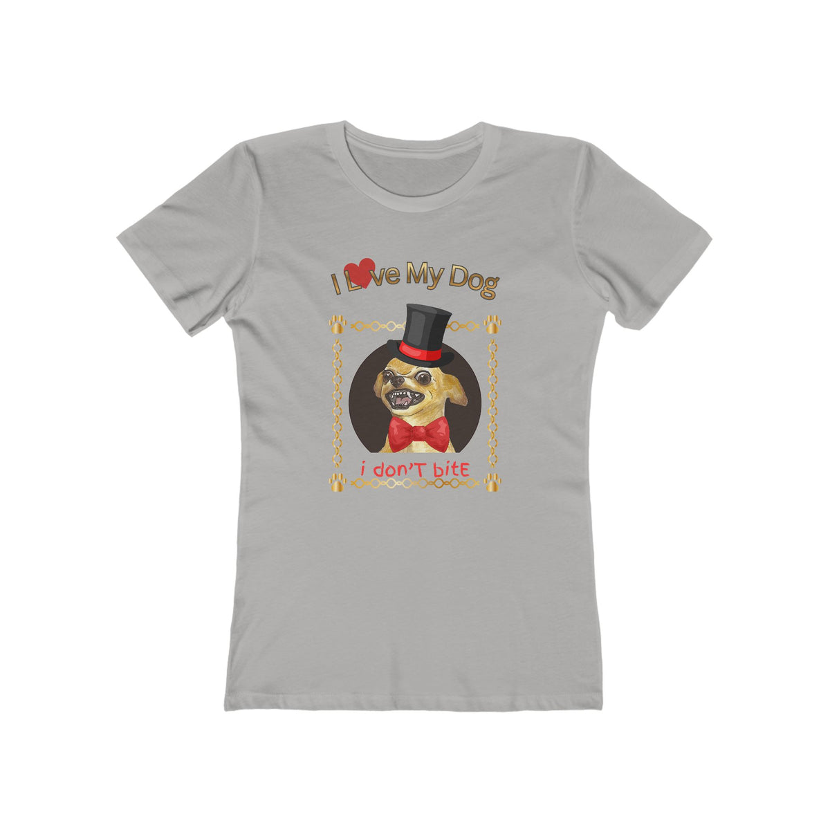 Personalize It! I Love My Dog Tee - Women’s Boyfriend Fit Celebration T-Shirt