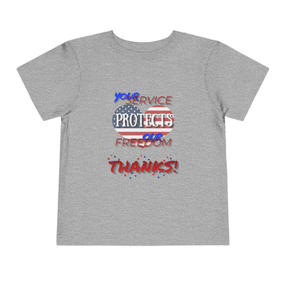 Thanks 4 Service Memorial Day — Toddler Graphic T-Shirt