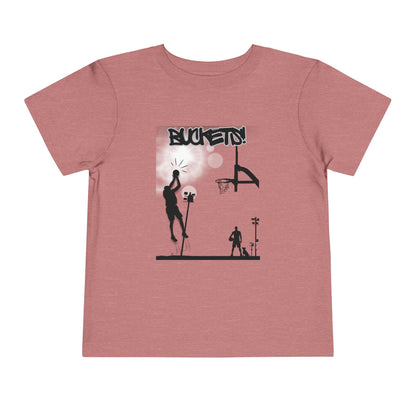 Buckets Basketball Tee — Toddler Graphic T-Shirt