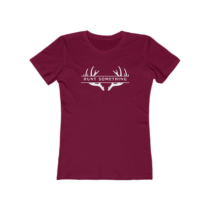 Hunt Something Deer Tee - Women’s Boyfriend Fit Celebration T-Shirt