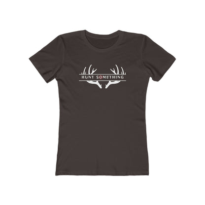 Hunt Something Deer Tee - Women’s Boyfriend Fit Celebration T-Shirt