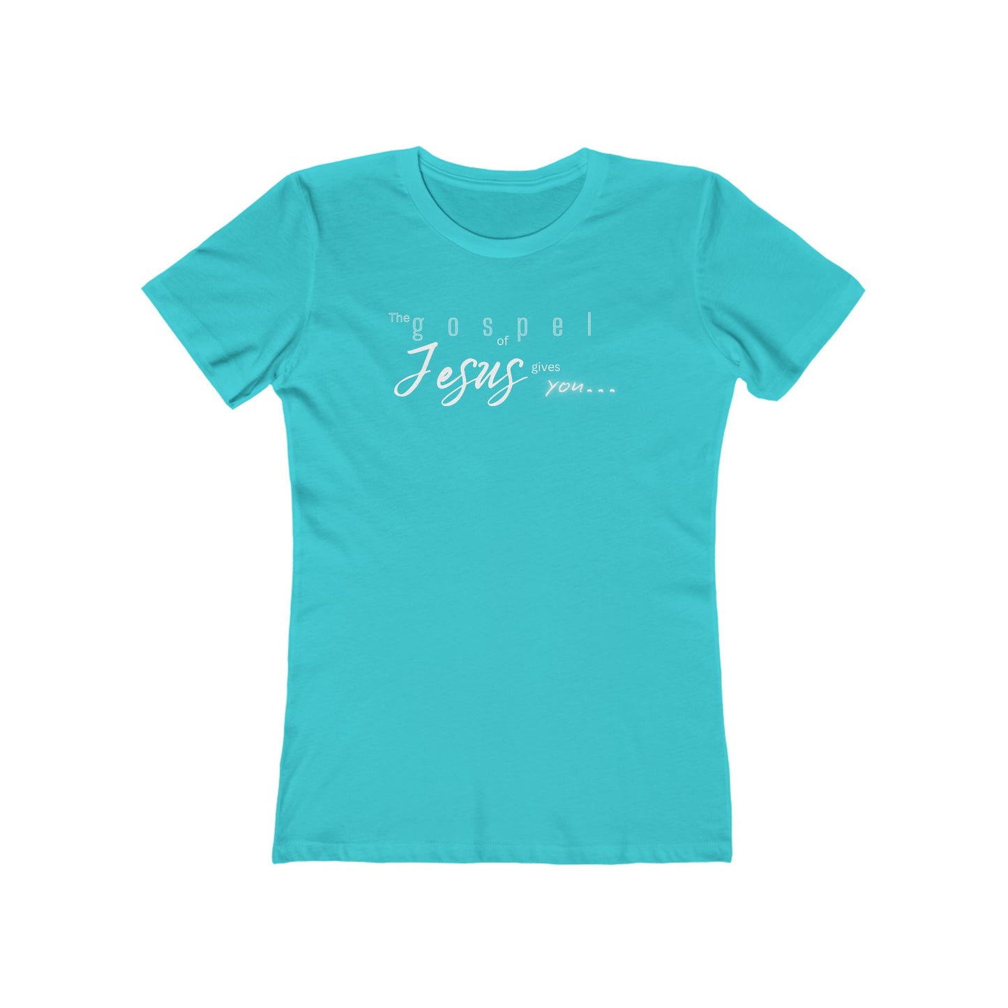 Gospel of Jesus Gives You Tee - Women’s Boyfriend Fit Celebration T-Shirt