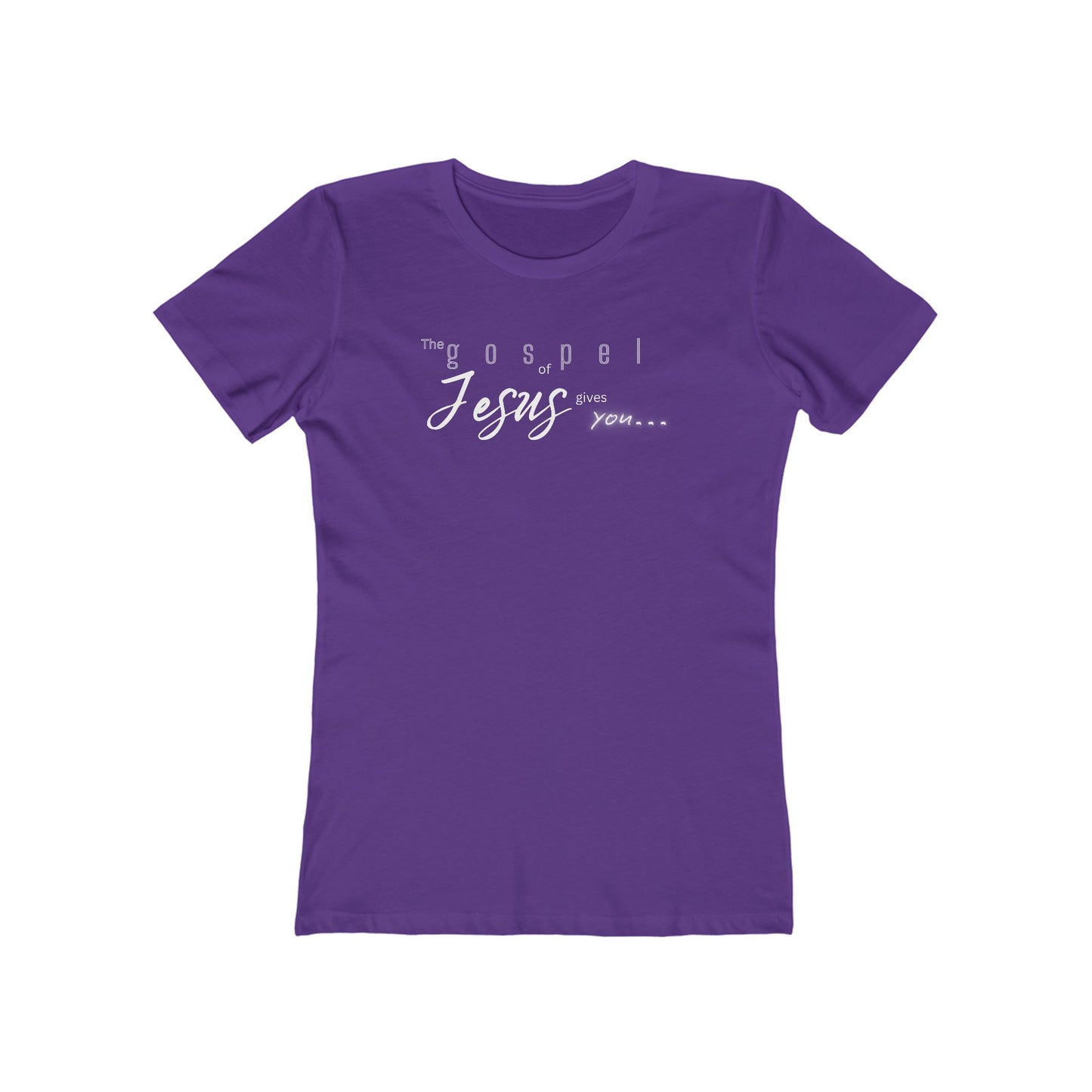 Gospel of Jesus Gives You Tee - Women’s Boyfriend Fit Celebration T-Shirt