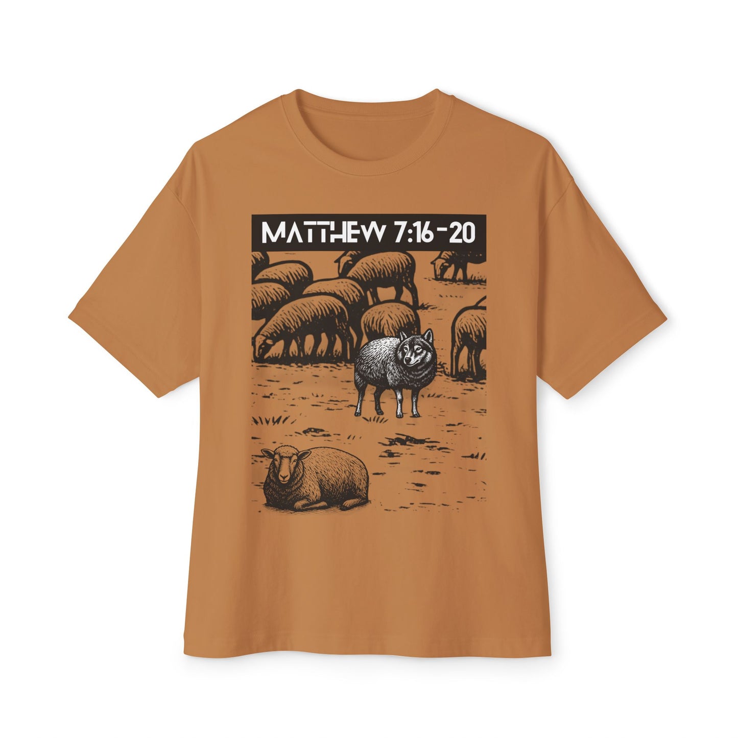 Wolf In Sheep Wool Tee – Oversized Box Graphic T-Shirt