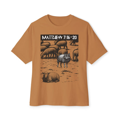 Wolf In Sheep Wool Tee – Oversized Box Graphic T-Shirt