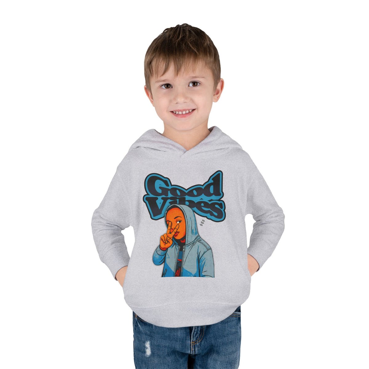Peace Good Vibes  - Toddler Hoodie RS336