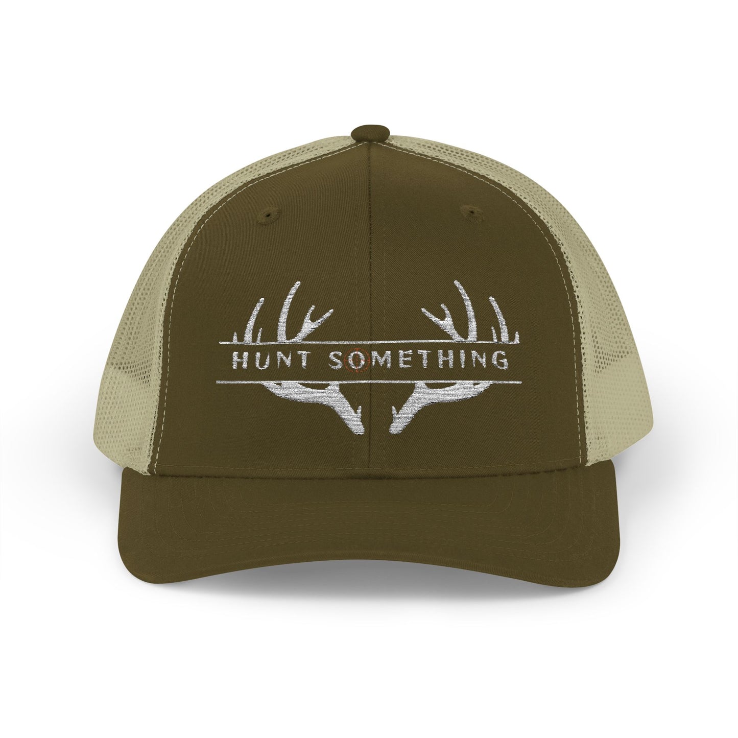Unisex Hunt Something Deer Snapback Trucker Cap - Embroidered