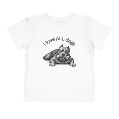 I Love All Dogs Tee - Graphic Toddler T-Shirt