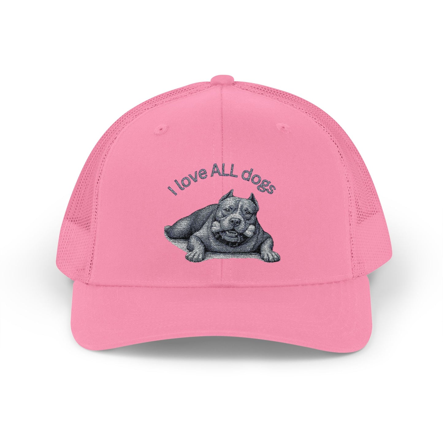 Unisex I love ALL Dogs Snapback Trucker Cap - Embroidered