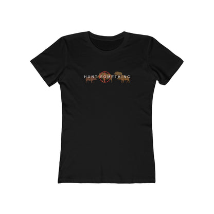 Hunt Something Wild Hog Tee - Women’s Boyfriend Fit Celebration T-Shirt