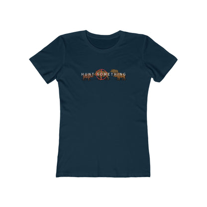 Hunt Something Wild Hog Tee - Women’s Boyfriend Fit Celebration T-Shirt