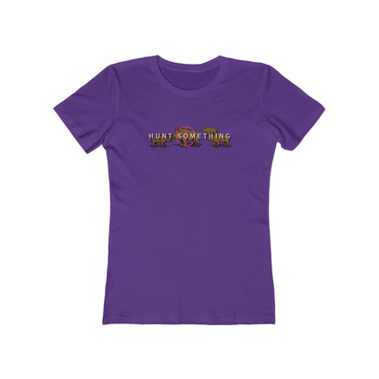 Hunt Something Wild Hog Tee - Women’s Boyfriend Fit Celebration T-Shirt