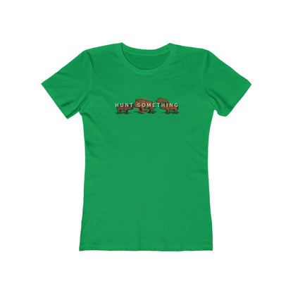 Hunt Something Wild Hog Tee - Women’s Boyfriend Fit Celebration T-Shirt