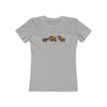 Hunt Something Wild Hog Tee - Women’s Boyfriend Fit Celebration T-Shirt