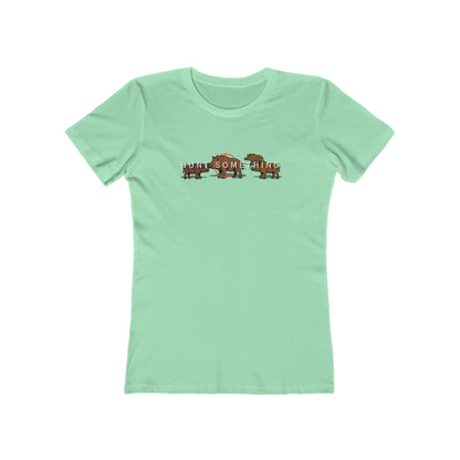 Hunt Something Wild Hog Tee - Women’s Boyfriend Fit Celebration T-Shirt