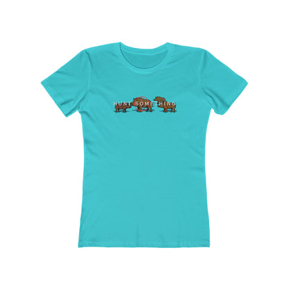 Hunt Something Wild Hog Tee - Women’s Boyfriend Fit Celebration T-Shirt