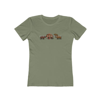 Hunt Something Wild Hog Tee - Women’s Boyfriend Fit Celebration T-Shirt