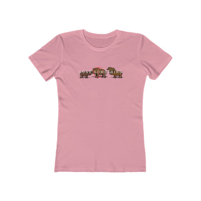 Hunt Something Wild Hog Tee - Women’s Boyfriend Fit Celebration T-Shirt