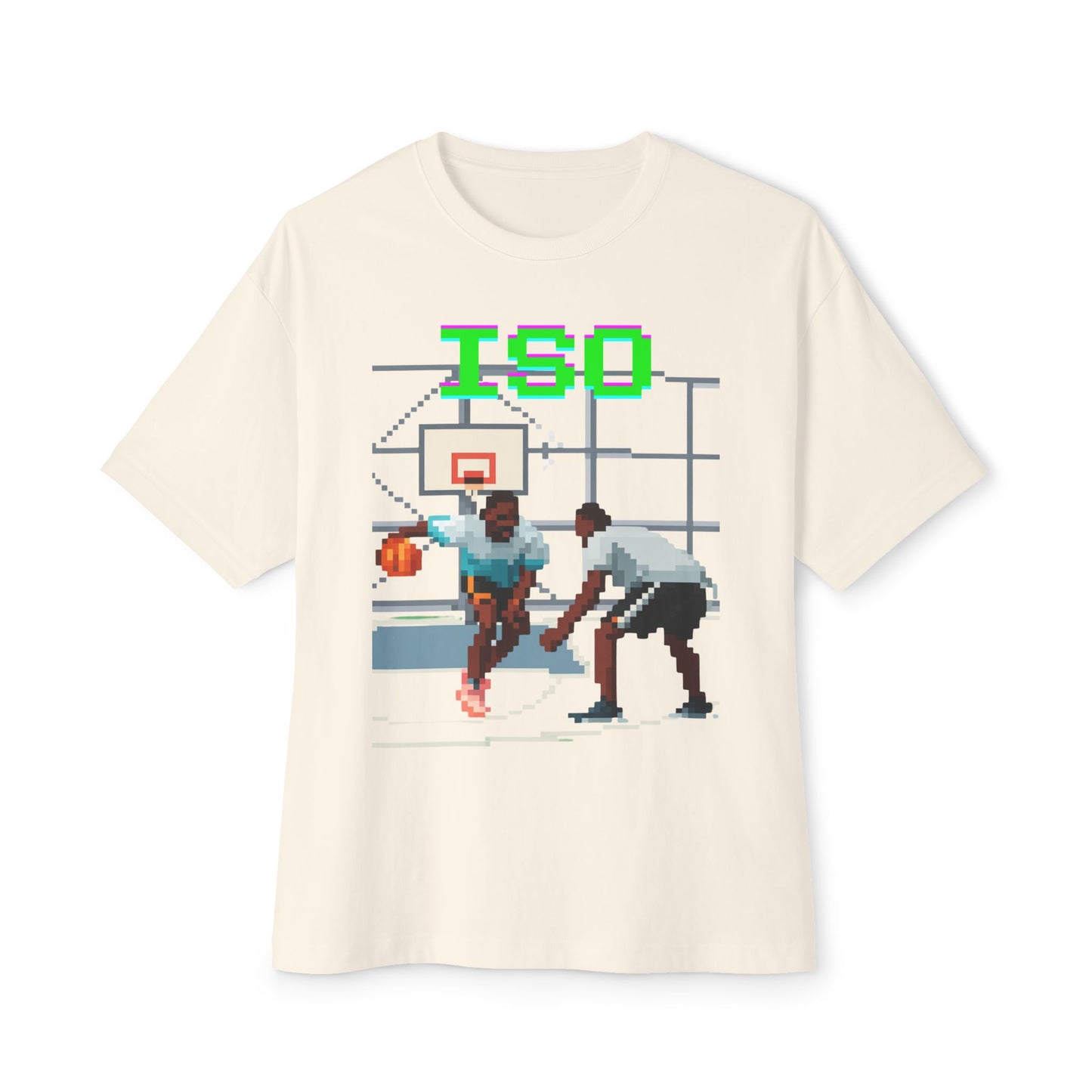 ISO Basketball Tee – Oversized Box Graphic T-Shirt