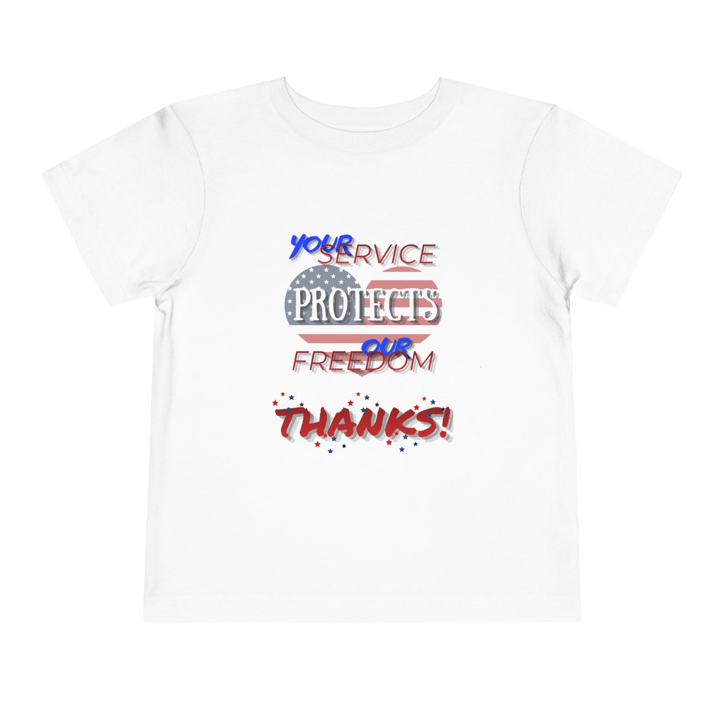 Thanks 4 Service Memorial Day — Toddler Graphic T-Shirt