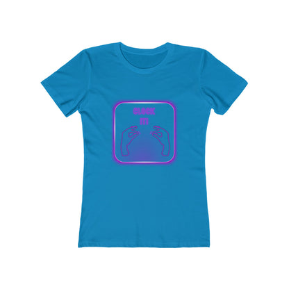 Clock it Neon Fuchsia— Women’s Boyfriend Fit T-Shirt
