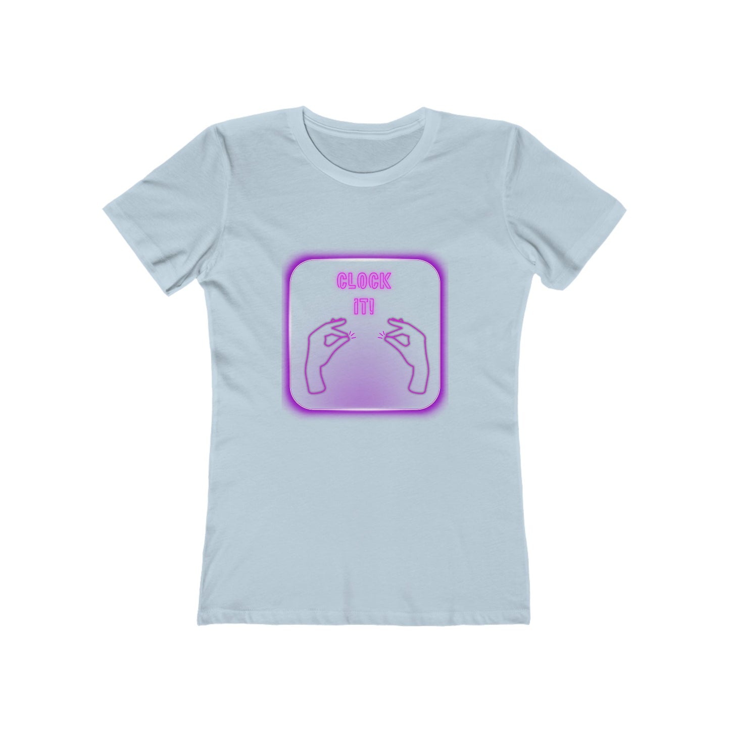 Clock it Neon Fuchsia— Women’s Boyfriend Fit T-Shirt