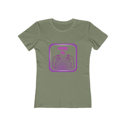 Clock it Neon Fuchsia— Women’s Boyfriend Fit T-Shirt