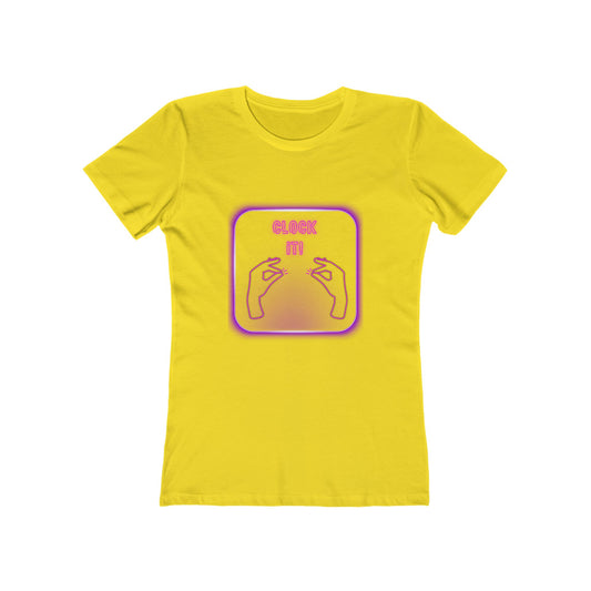 Clock it Neon Fuchsia— Women’s Boyfriend Fit T-Shirt