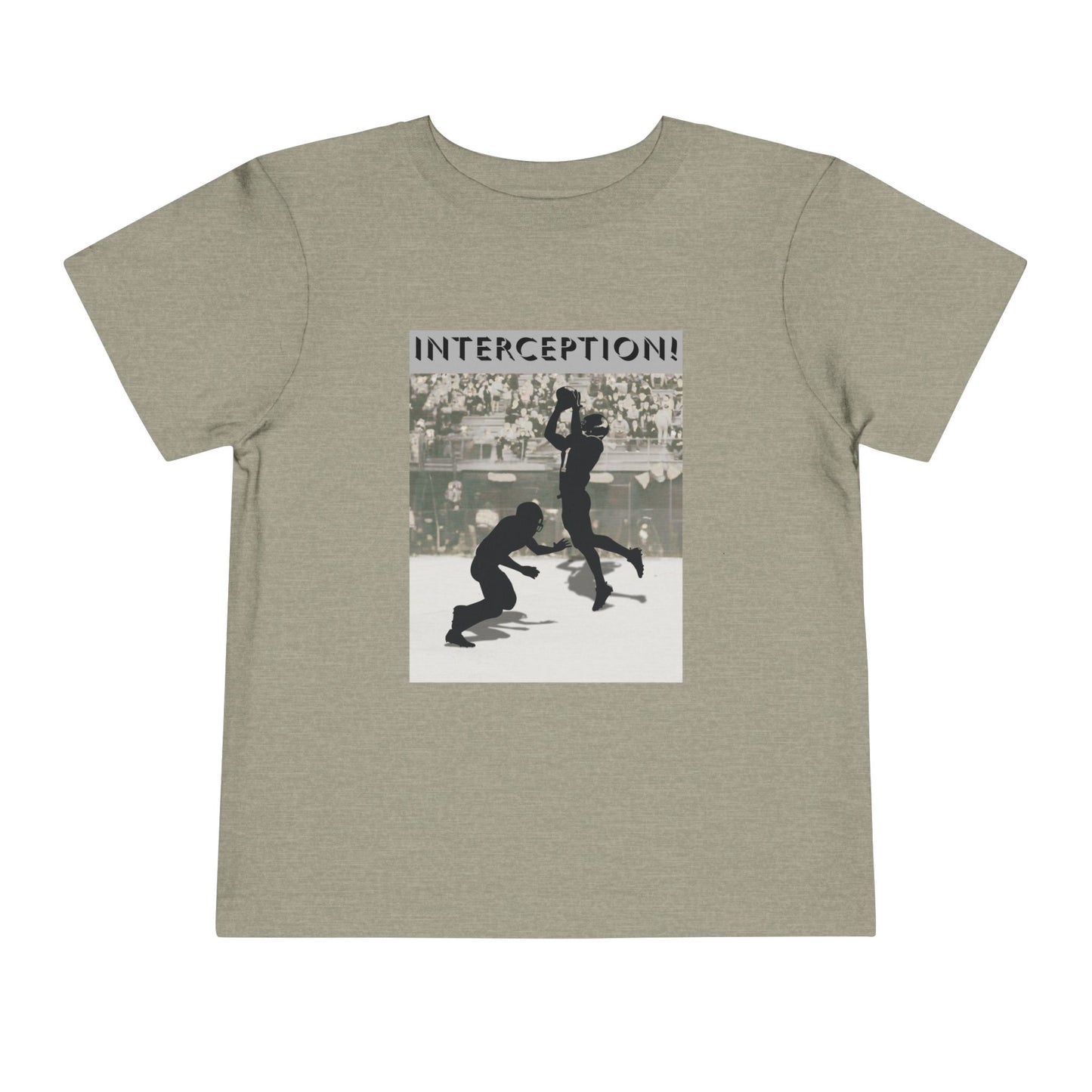 Football Interception Tee — Toddler Graphic T-Shirt