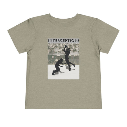 Football Interception Tee — Toddler Graphic T-Shirt