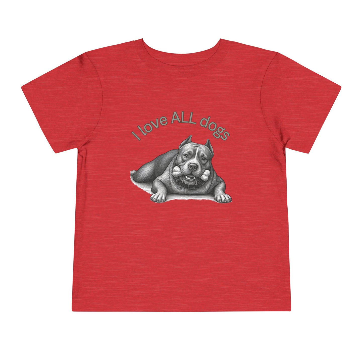 I Love All Dogs Tee - Graphic Toddler T-Shirt