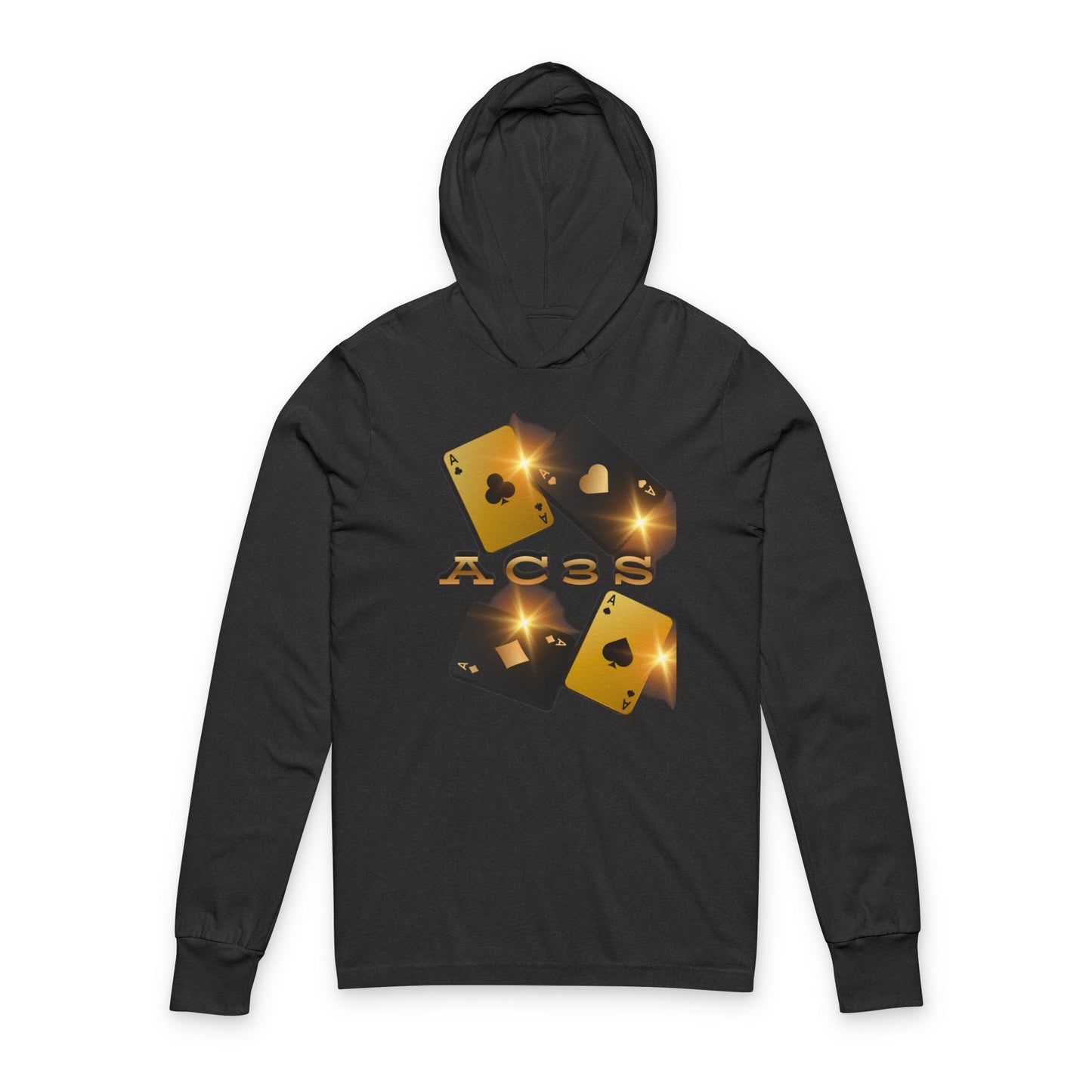 Aces - Hooded Long Sleeve T-Shirt