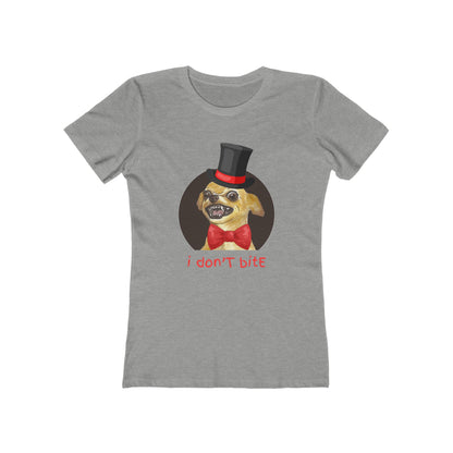 I Don't Bite - Women’s Boyfriend Fit Celebration T-Shirt