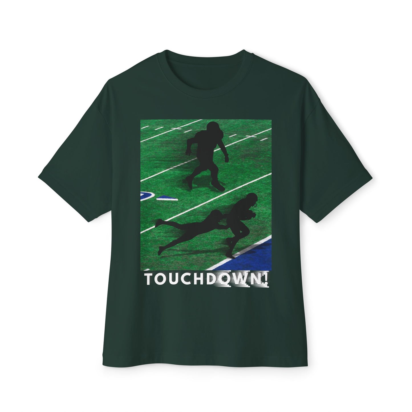 Touchdown Football Tee – Oversized Box Graphic T-Shirt