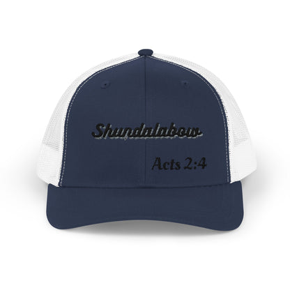 Unisex Acts 2:4 Snapback Trucker Cap - Embroidered