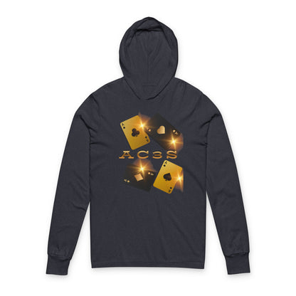 Aces - Hooded Long Sleeve T-Shirt