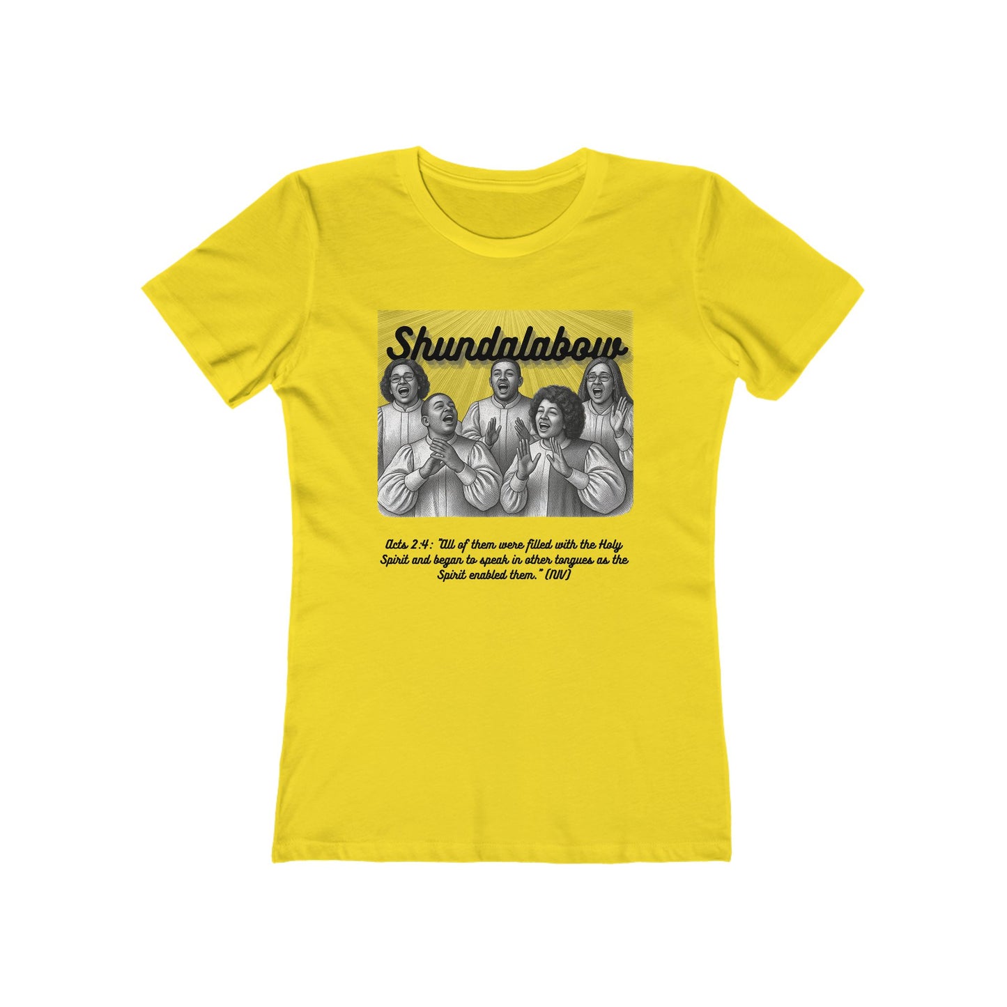 Choir Shundalabow — Women’s Boyfriend Fit Celebration T-Shirt